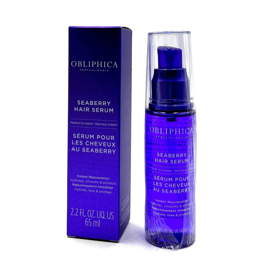 Obliphica Seaberry Hair Serum Medium To Coarse 2.2 oz