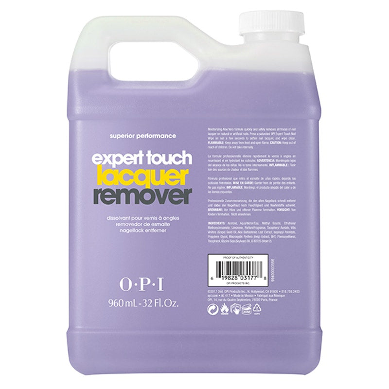 2X OPI Expert Touch Lacquer Remover, 32 oz