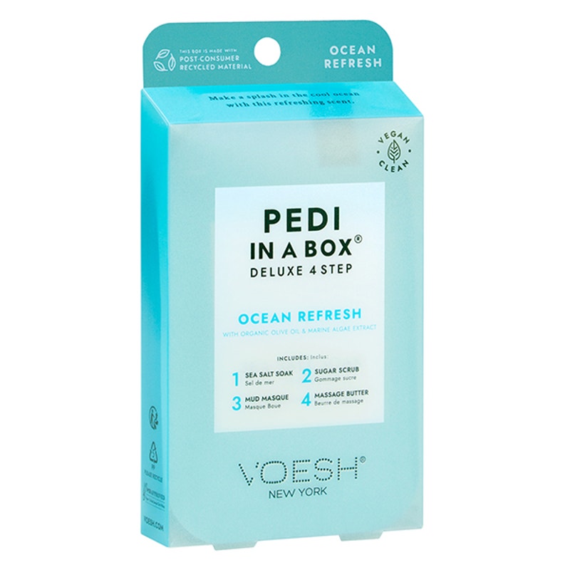 Voesh Ocean Refresh Pedi in a Box Deluxe (4 Step Kit)