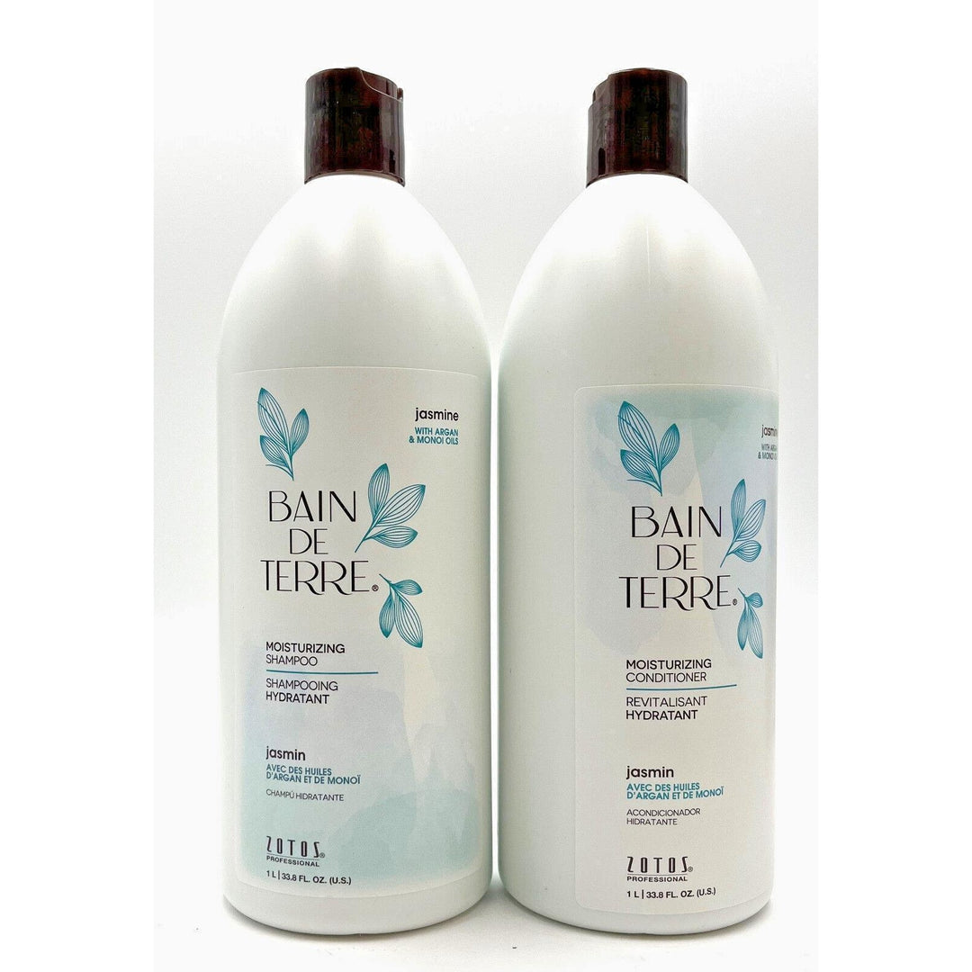 Bain De Terre Jasmine Moisturizing Shampoo & Conditioner 33.8 oz Duo