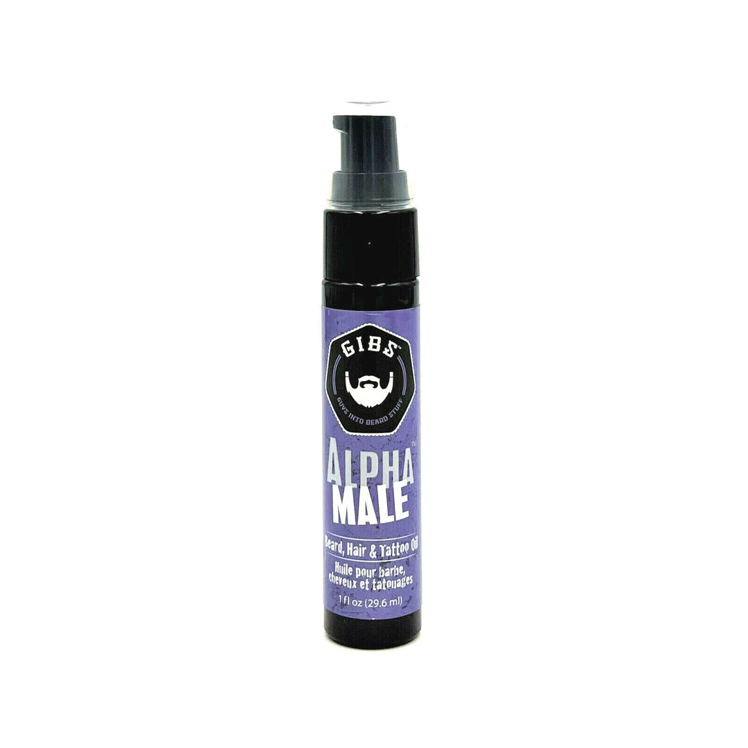 GIBS Alpha Male Beard, Hair & Tattoo Oil 1 oz