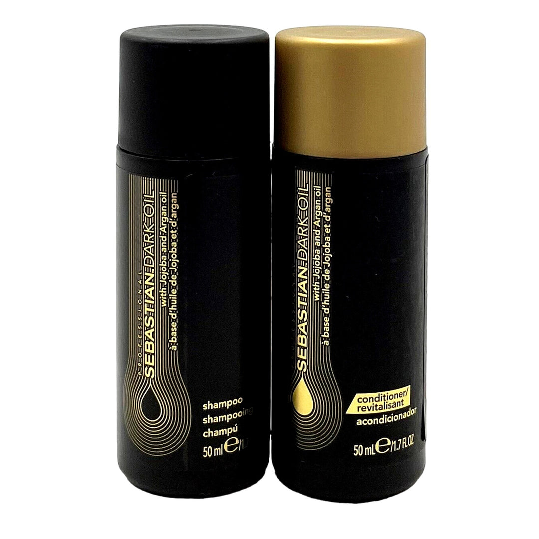 Sebastian Dark Oil Shampoo & Conditioner 1.7 oz Duo Travel Size-2 Pack