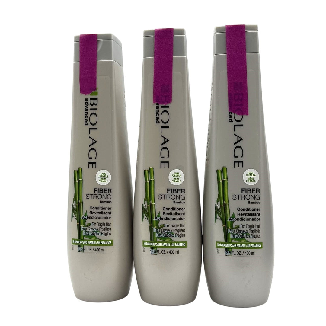 Matrix Biolage Fiberstrong Bamboo Conditioner 13.5 oz-3 Pack