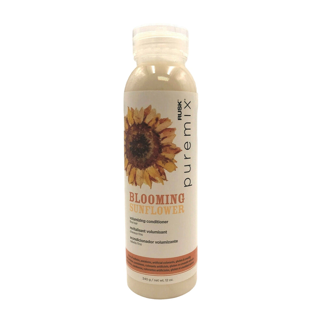 Rusk Puremix Blooming Sunflower Volumizing Conditioner For Fine Hair 12 oz