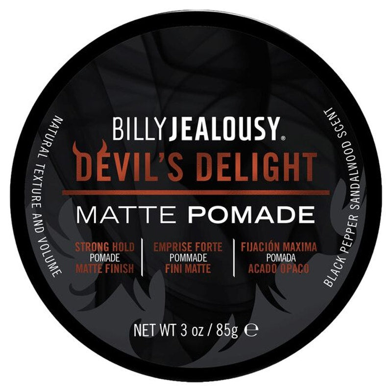 Billy Jealously  Devils Delight Strong Hold Matte Pomade 3 oz