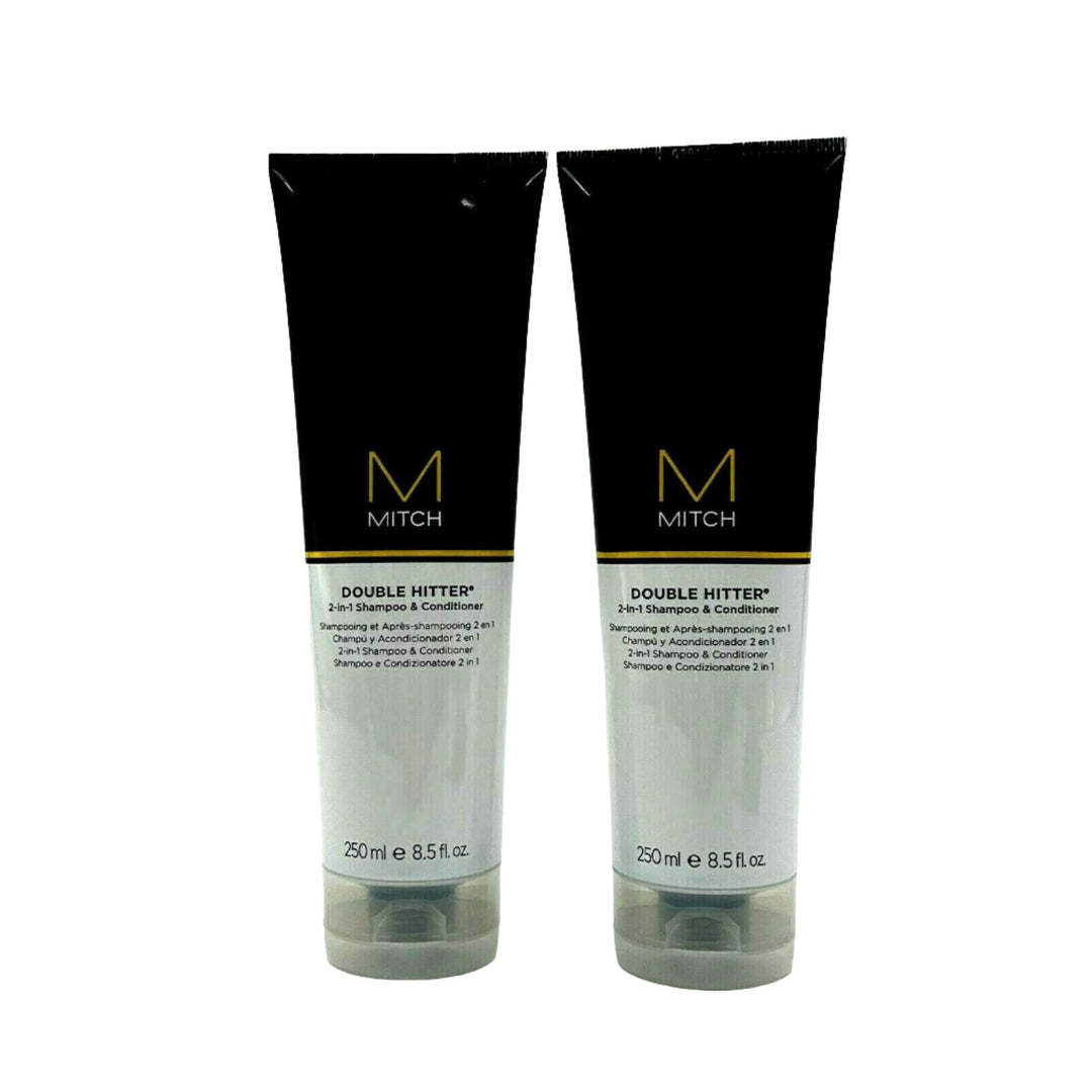 Paul Mitchell Mitch Double Hitter 2-In-1 Shampoo & Conditioner 8.5 oz-2 Pack