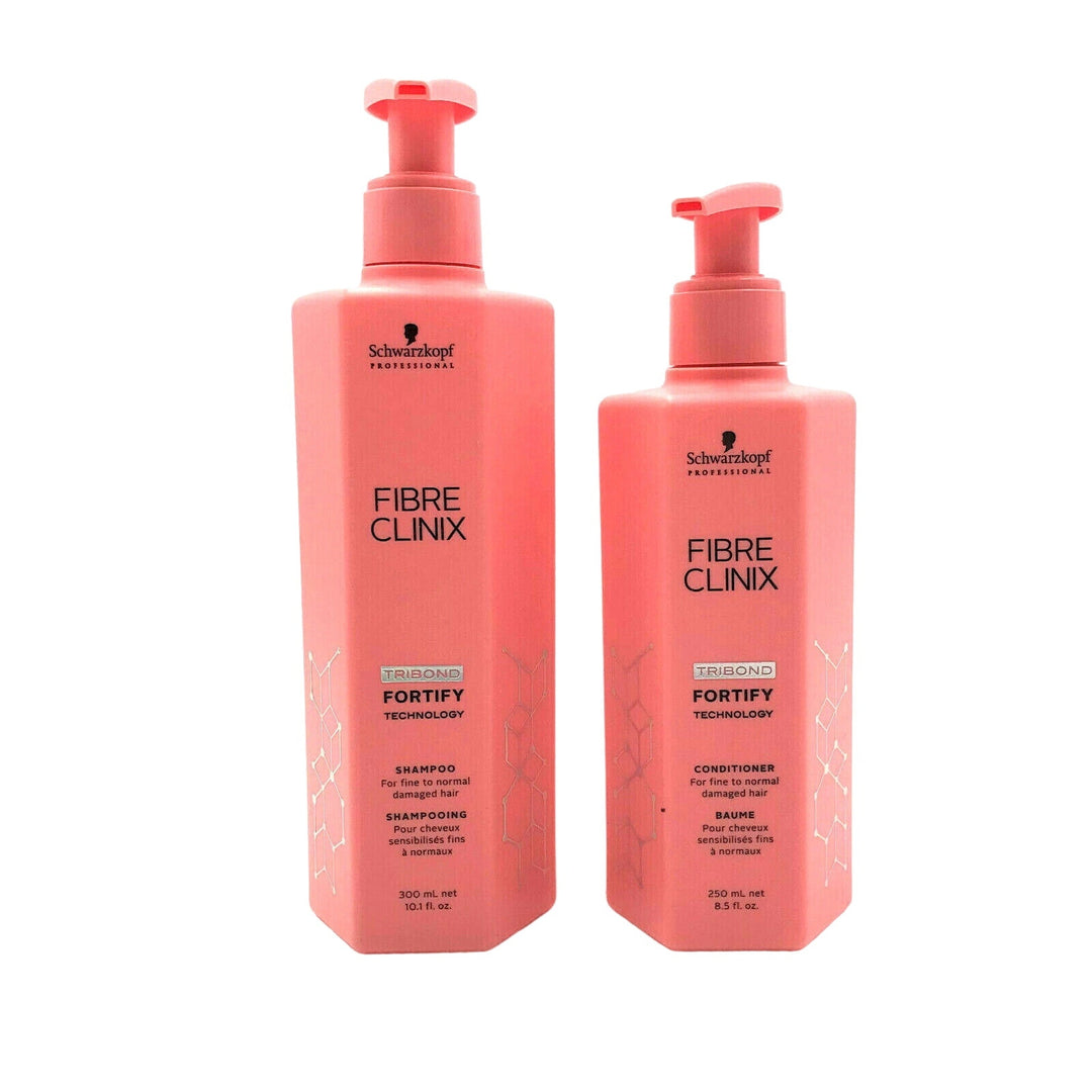 Schwarzkopf Fibre Clinix Tribond Fortify Shampoo 10.1 oz & Conditioner 8.5 oz