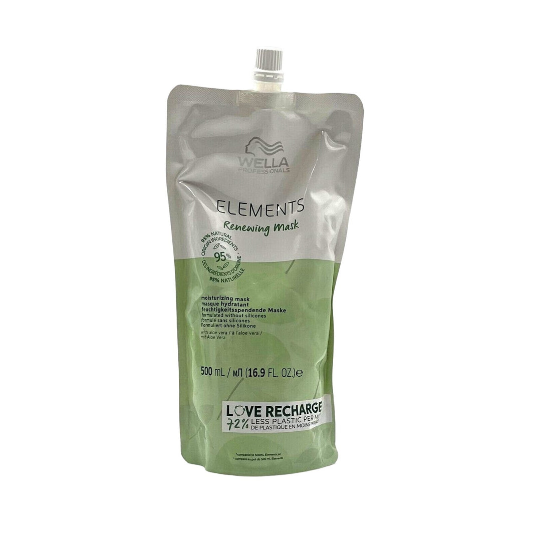 Wella Elements Renewing Moisturizing Mask 95% Natural Less Plastic 16.9 oz