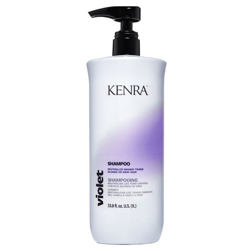 Kenra Violet Shampoo Neutralize Brassy Tones Blonde Gray Hair 33.8 fl.oz