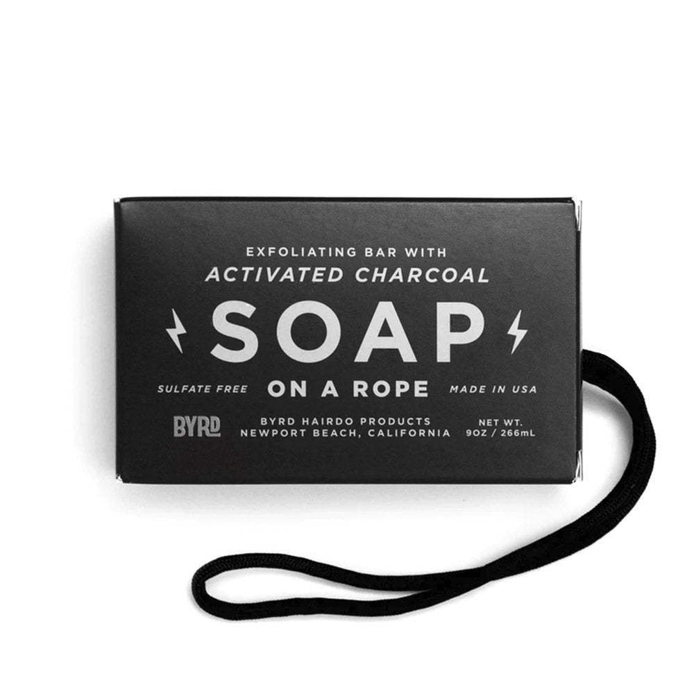 Byrd Charcoal Soap On a Rope 9oz