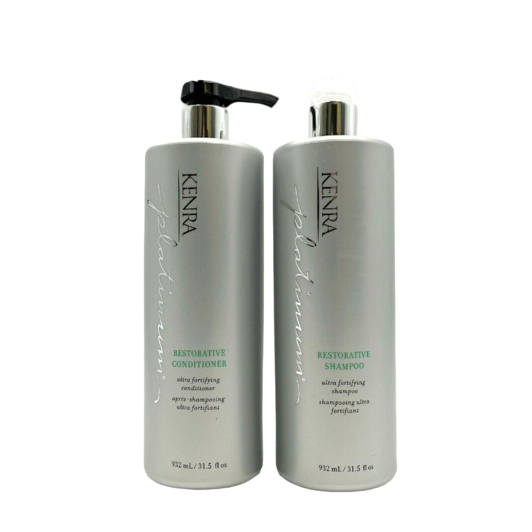 Kenra Platinum Restorative Shampoo & Conditioner Ultra Fortifying 31.5 oz Duo