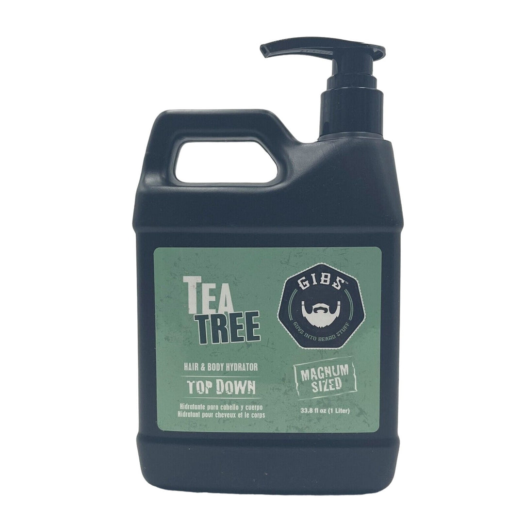 GIBS Grooming Tea Tree Hair & Body Hydrator Top Down 33.8 oz