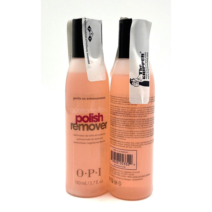 OPI Acetone-Free Polish Remover, 3.7 oz-2 Pack