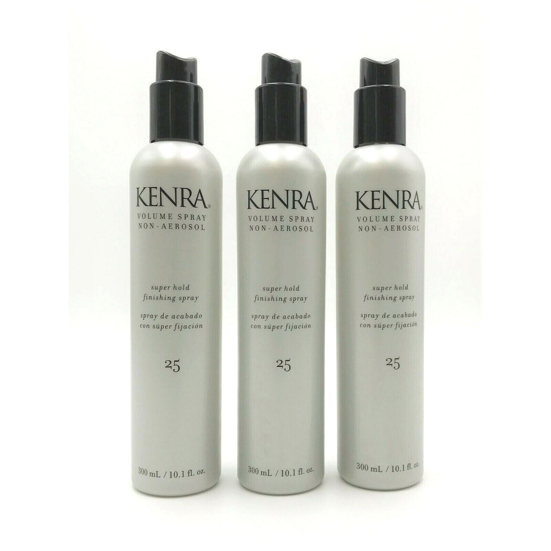 Kenra Volume Spray Non-Aerosol Super Hold Finishing Spray #25 10.1 oz-3 Pack