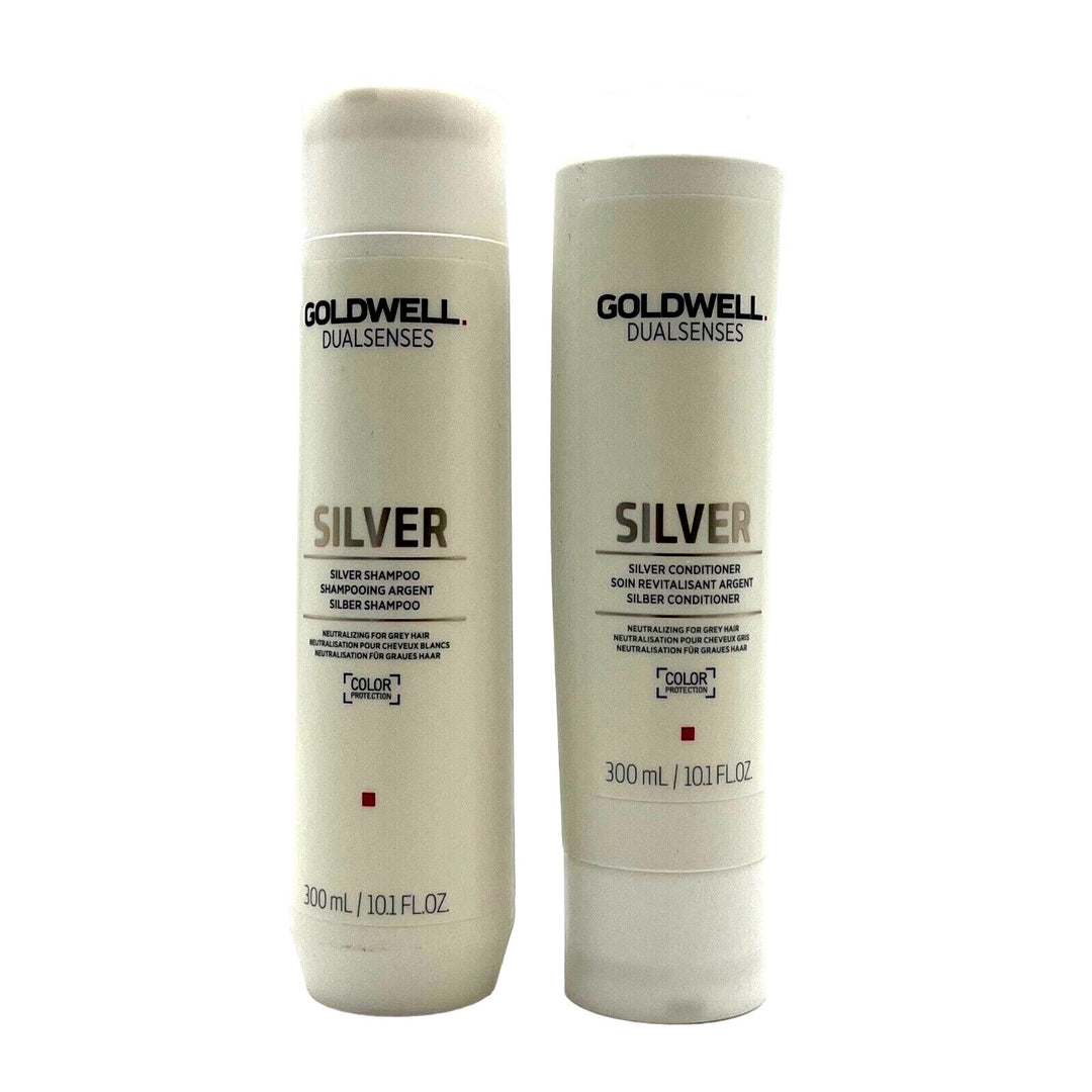 Goldwell Silver Shampoo & Conditioner For Grey Hair 10.1 oz Duo