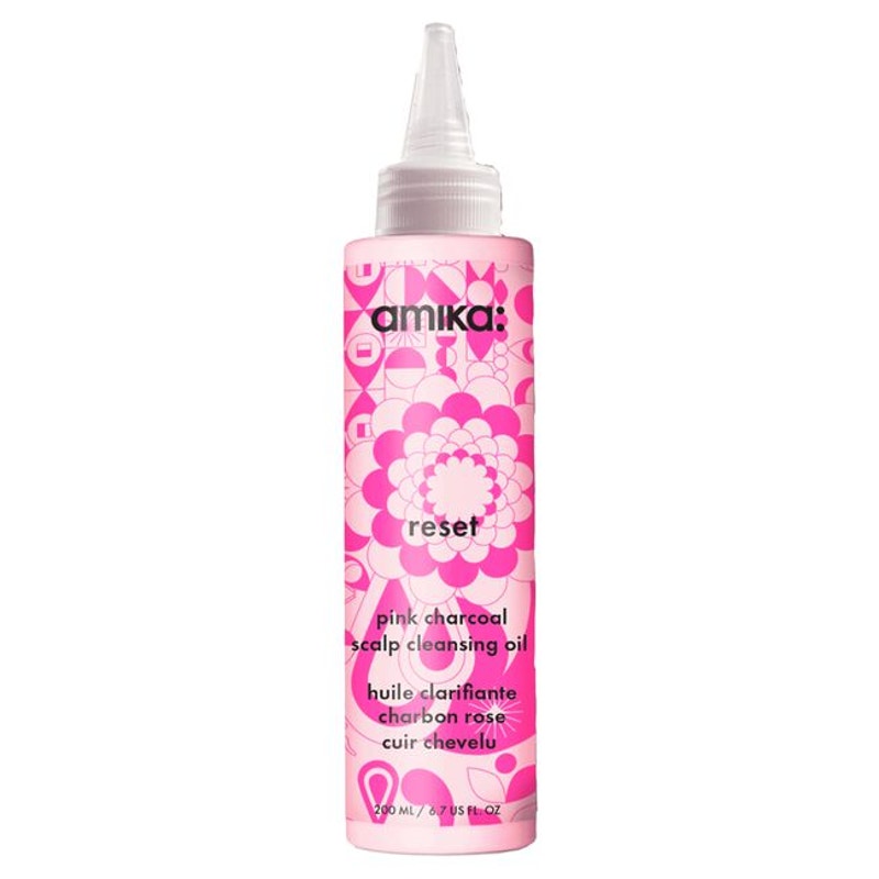 Amika  Reset Pink Charcoal Scalp Cleansing Oil  6.7 fl.oz