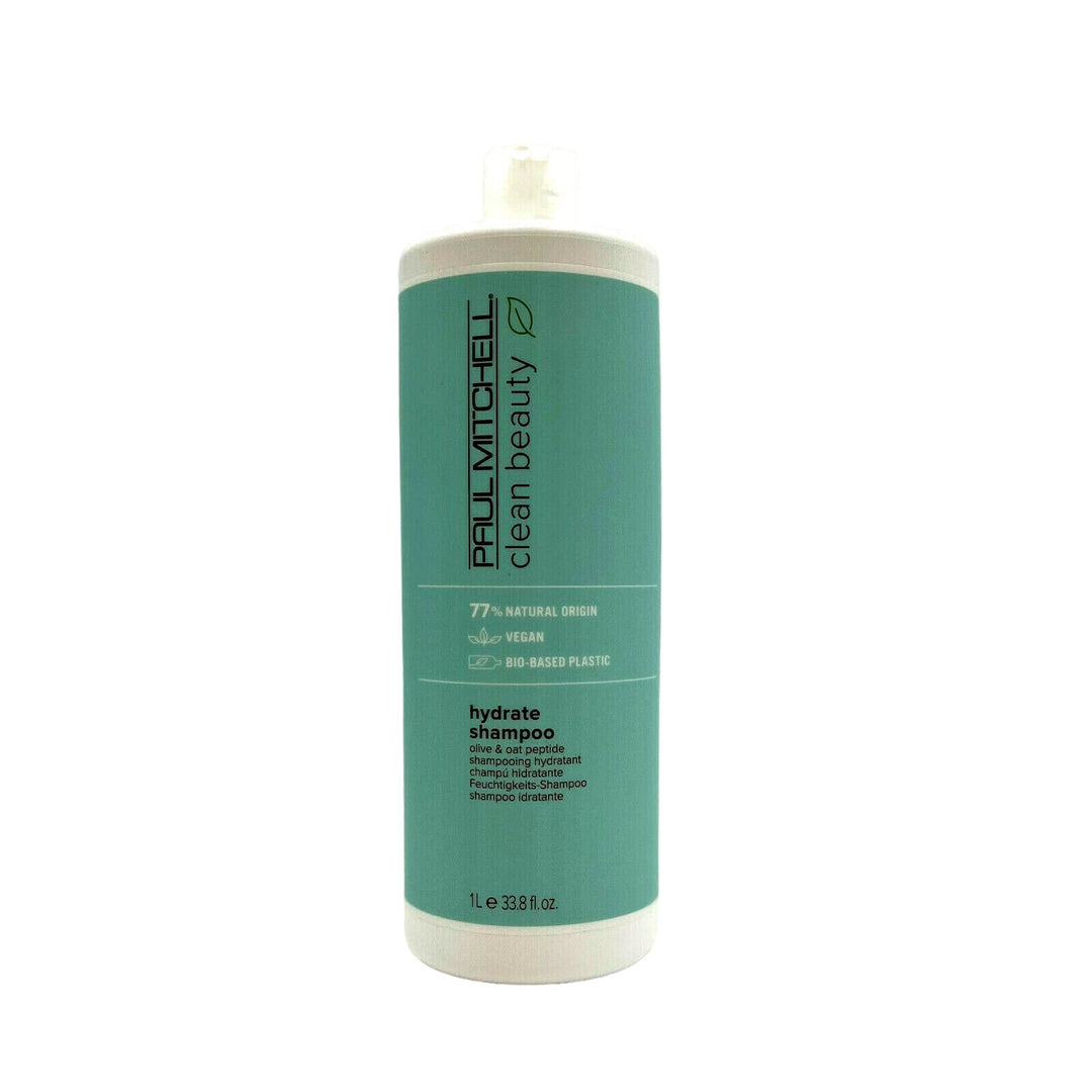 Paul Mitchell Clean Beauty Hydrate Shampoo 77& Natural Origin Vegan 33.8 oz