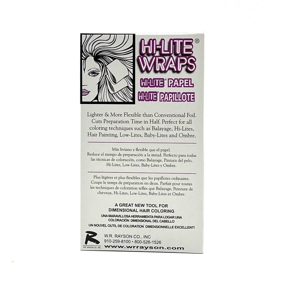 W.R. Rayson Hi-Lite Wraps Dimensional Hair Coloring 4" X 7" 250 Sheets