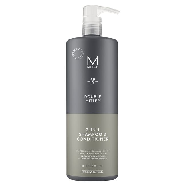 Paul Mitchell MITCH Double Hitter 2-in-1 Shampoo &amp; Conditioner 33.8 fl.oz