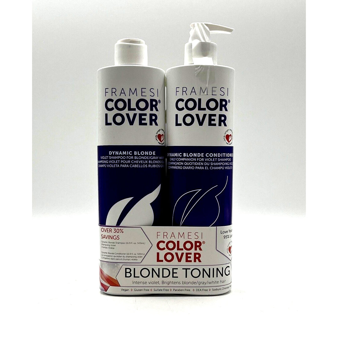 Framesi Color Lover Dynamic Blonde Shampoo & Conditioner 16.9 oz Duo