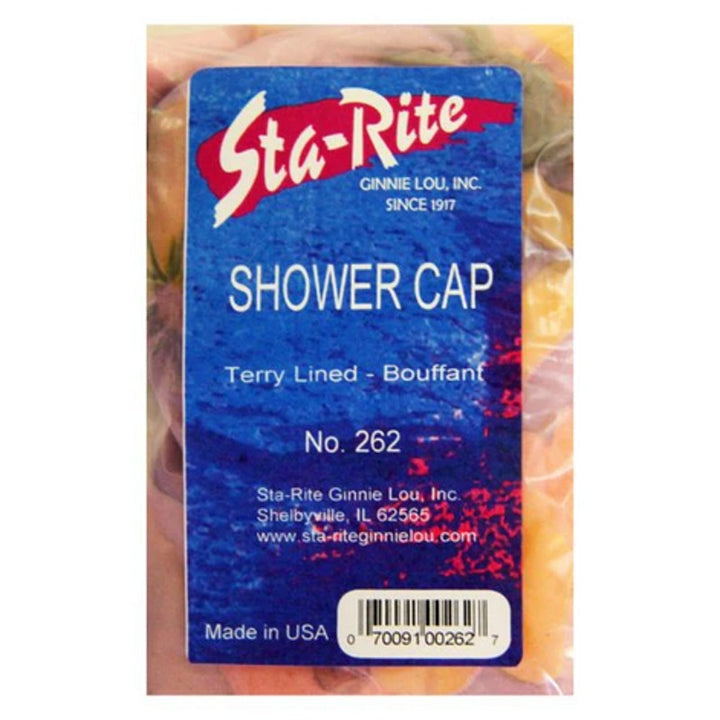 Sta-Rite Bouffant Terry Lined Shower Cap