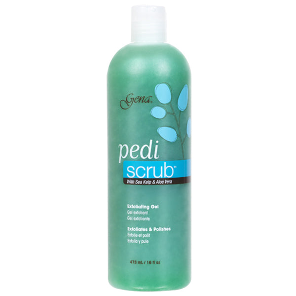 Gena Pedi Scrub With Sea Kelp & Aloe Vera Exfoliating Gel 16 oz