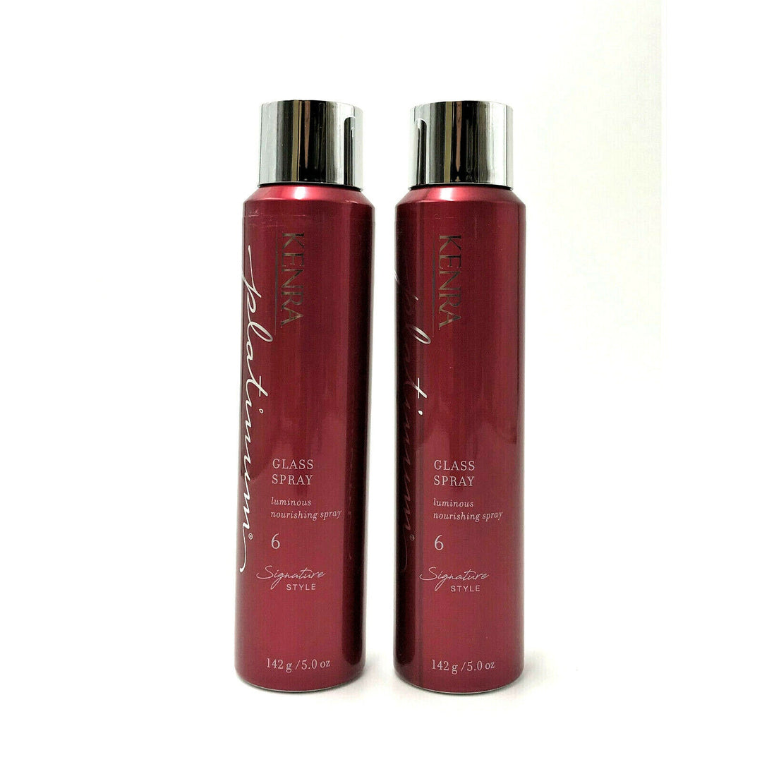 Kenra Platinum Glass Spray Luminous Nourishing Signature Style 5 oz-2 Pack