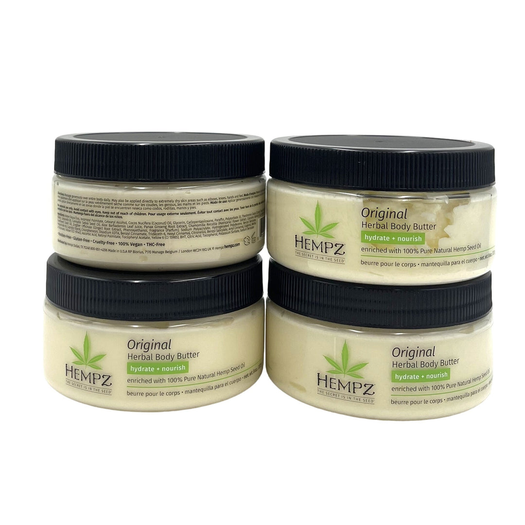 Hempz Original Herbal Body Butter Hydrate+Nourish 8 oz-4  Pack