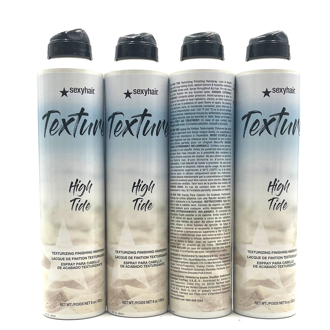 SexyHair Texture High Tide Texturizing Finishing Hairspray 8 oz-4 Pack