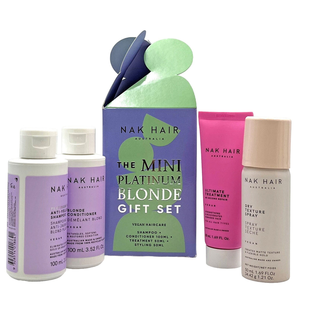 Nak Hair Australia The Mini Platinum Blonde Gift Set