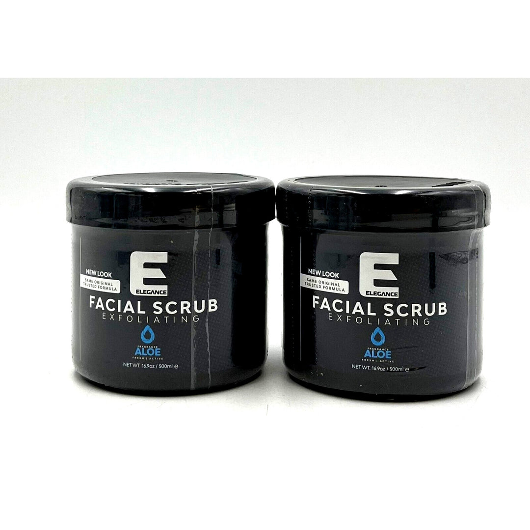 Elegance Facial Scrub Exfoliating Aloe 16.9 oz-2 Pack