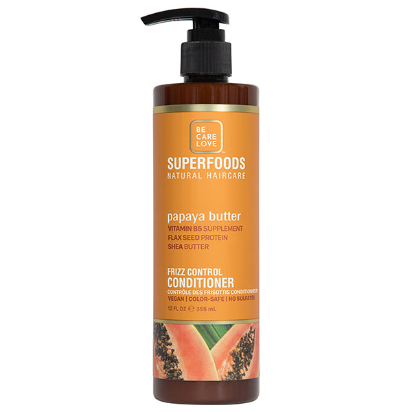 Be Care Love Superfoods Papaya Frizz Control Conditioner 12 oz