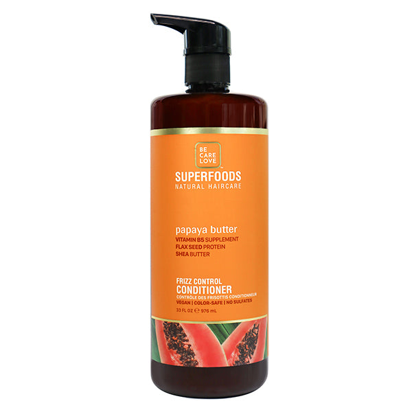 Be Care Love Superfoods Papaya Butter Frizz Control Conditioner 33.8 oz