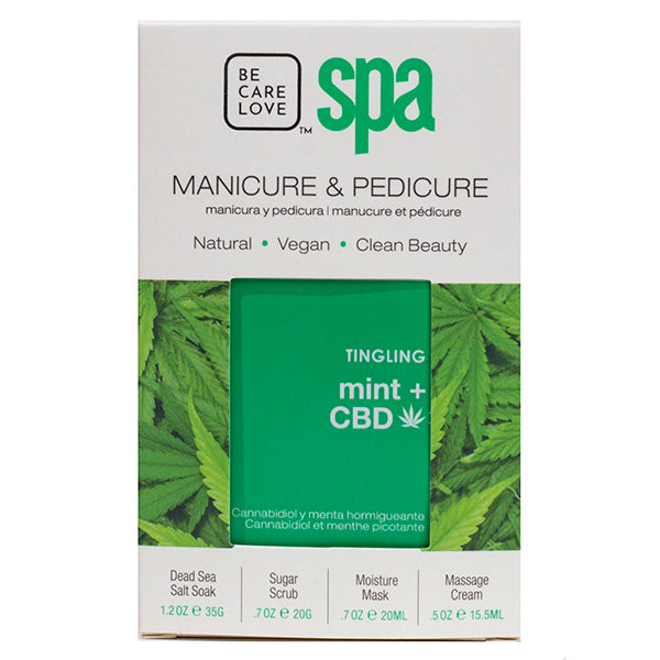 BCL Spa Tingling Mint + CBD 4-step Packet Box