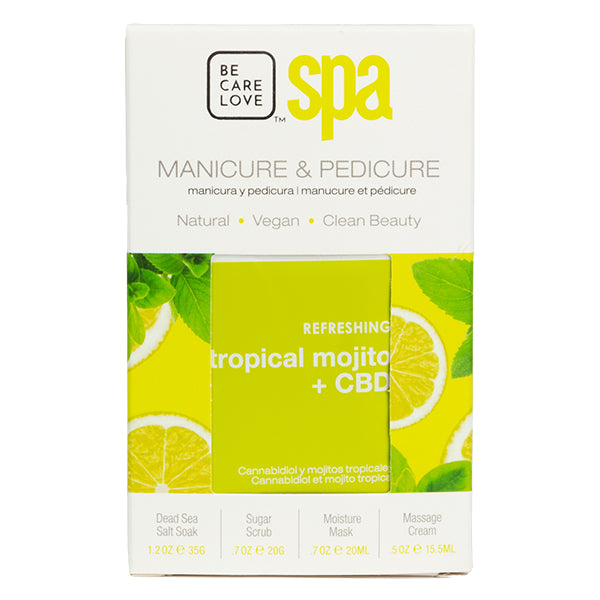 BCL Spa Tropical Mojito + CBD 4-Step Packet Box