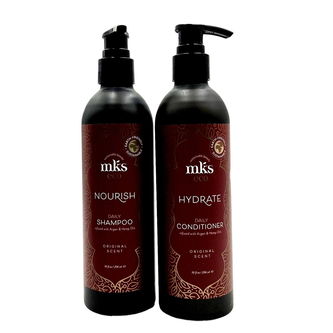 mks eco Nourish Daily Shampoo & Hydrate Conditioner Original Scent 10 oz Duo