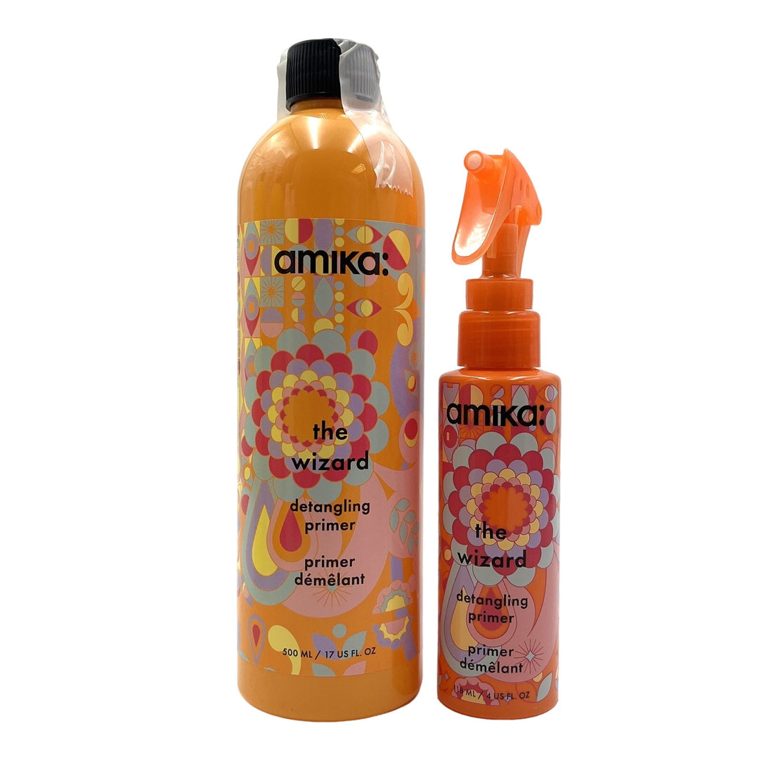 Amika The Wizard Detangling Primer 17 fl.oz & 4 fl.oz Duo