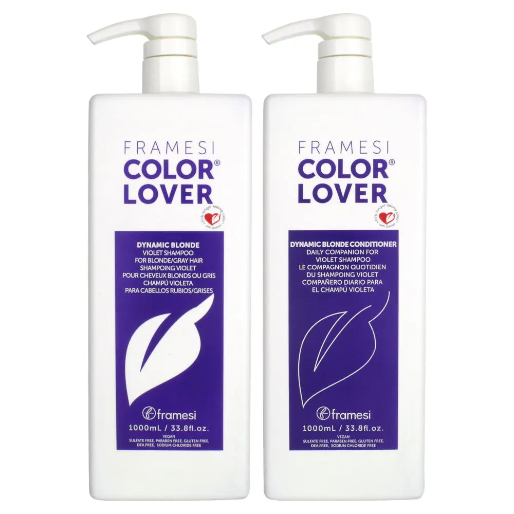 Framesi Color Lover Dynamic Blonde Shampoo &amp; Conditioner 33.8 fl.oz Duo