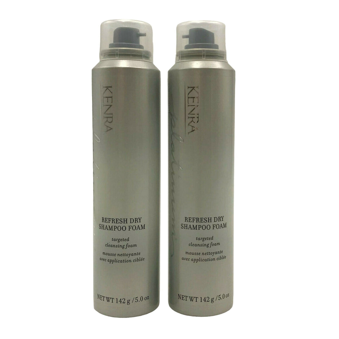 Kenra Platinum Refresh Dry Shampoo Foam Targeted Cleansing 5 oz-2 Pack