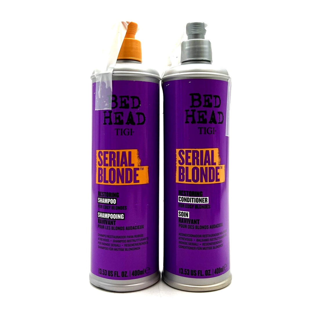 TIGI Serial Blonde Restoring Shampoo & Conditioner/Edgy Blondes 13.53 oz Duo