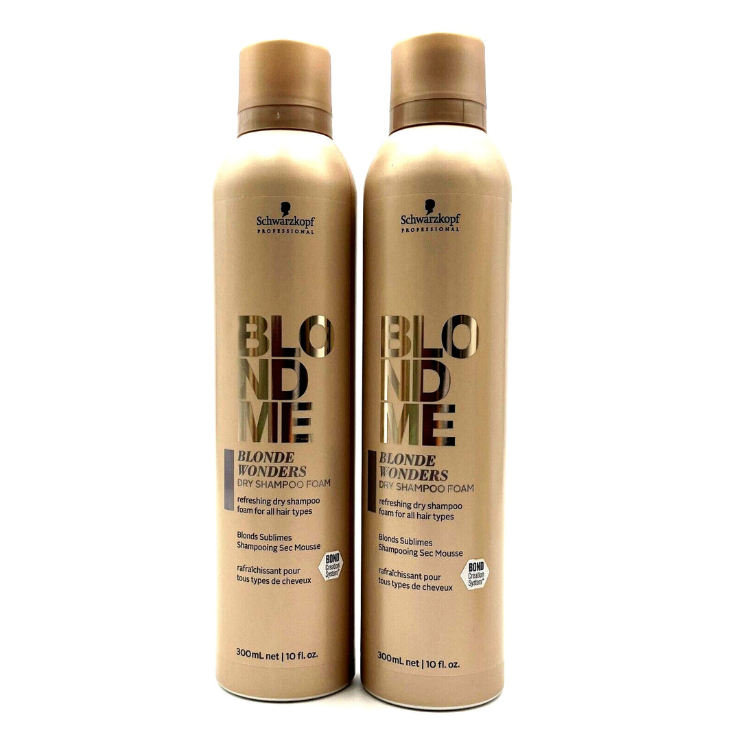 Schwarzkopf BlondMe Blonde Wonders Dry Shampoo Foam 10 oz-2 Pack