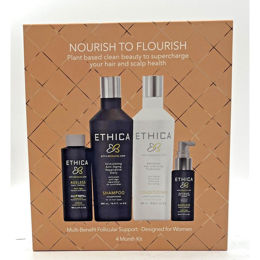 Ethica Ageless 4 Month Kit For Women (Shampoo/Conditioner/Ageless)