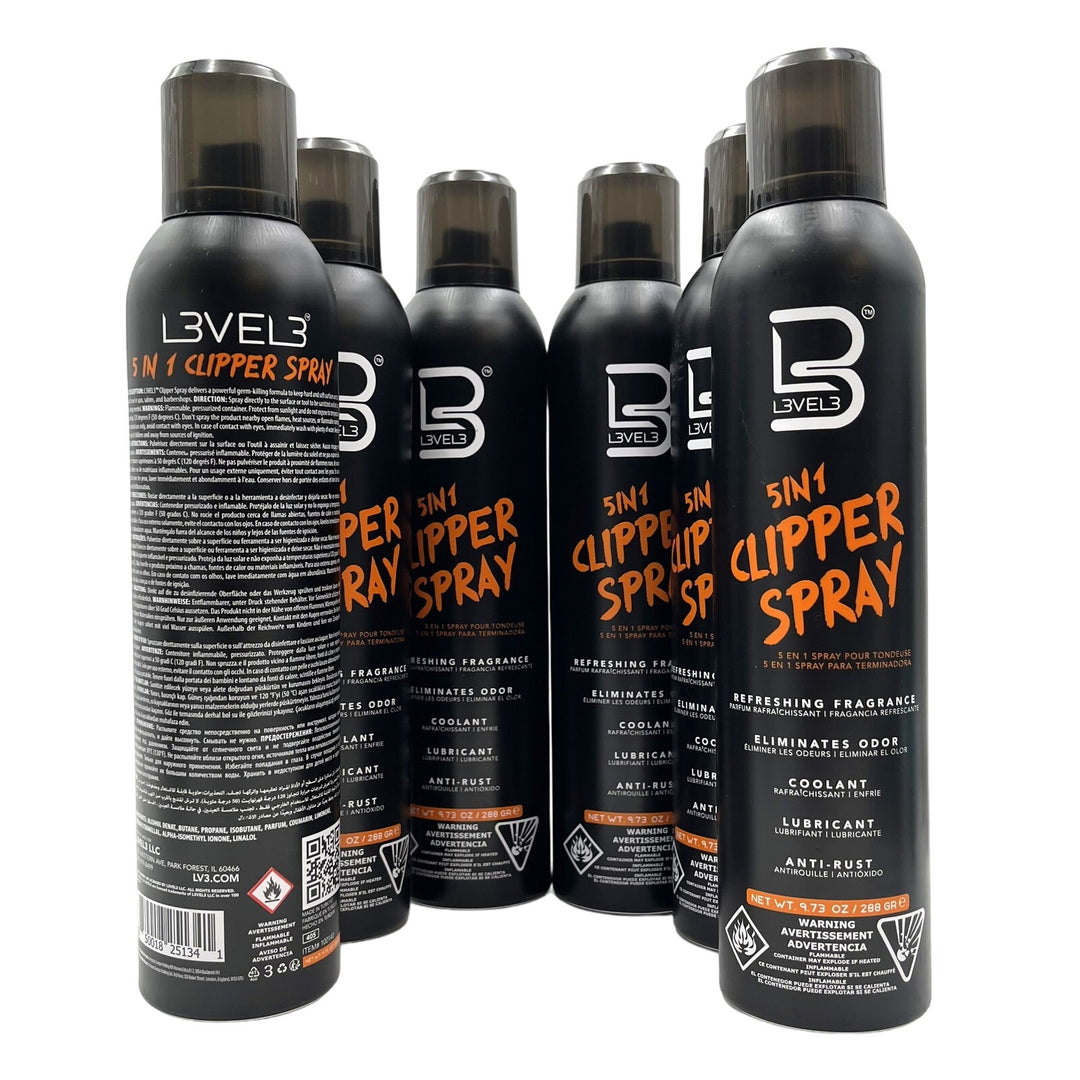 L3VEL3 5-in-1 Clipper Spray, 10.14 oz-6 Pack