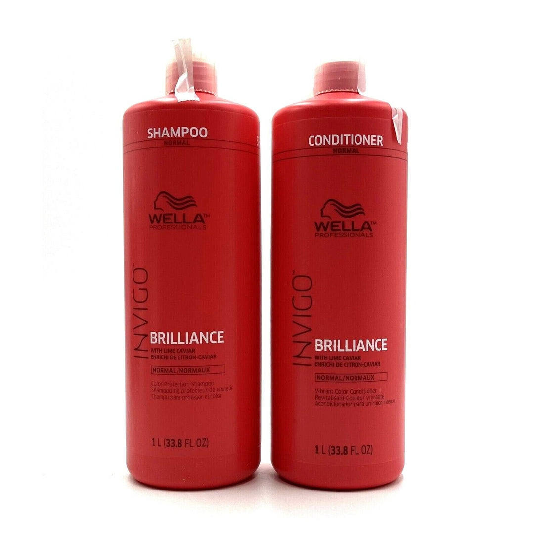 Wella Invigo Brilliance Shampoo & Conditioner/Normal Hair 33.8 oz