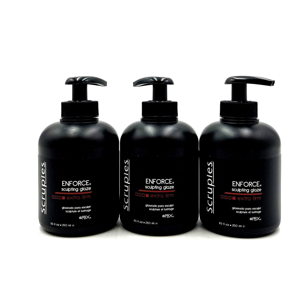 Scruples Enforce Sculpting Glaze Extra Firm 8.5 oz-3 Pack