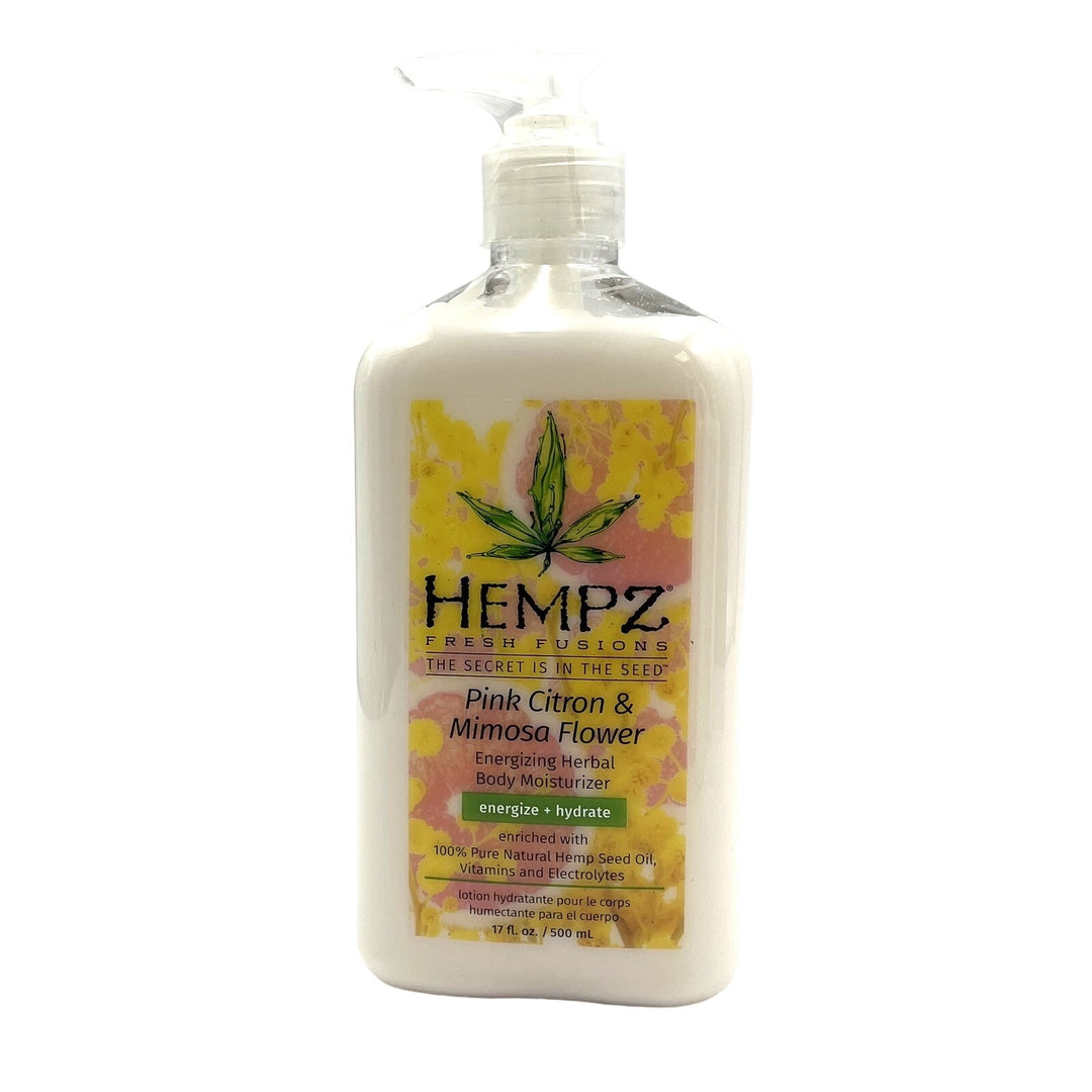 Hempz Pink Citron & Mimosa Flwer Energizing Herbal Body Moisturizer 17 fl.oz-5 Pack