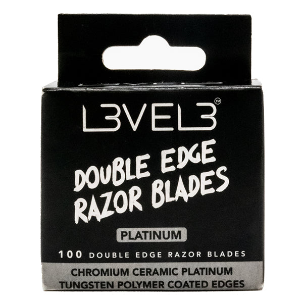 L3VEL3 Double Edge Razor Blades, 100 Pieces