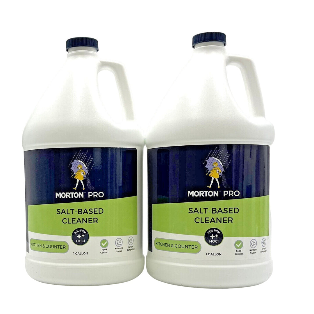 Morton Pro Salt-Based Cleaner Kitchen Counter Top 1 Gallon-2 Pack