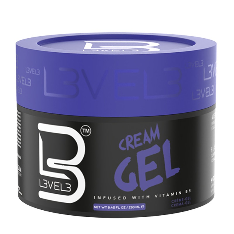 L3VEL3 Cream Hair Gel, 8.45 oz-3 Pack