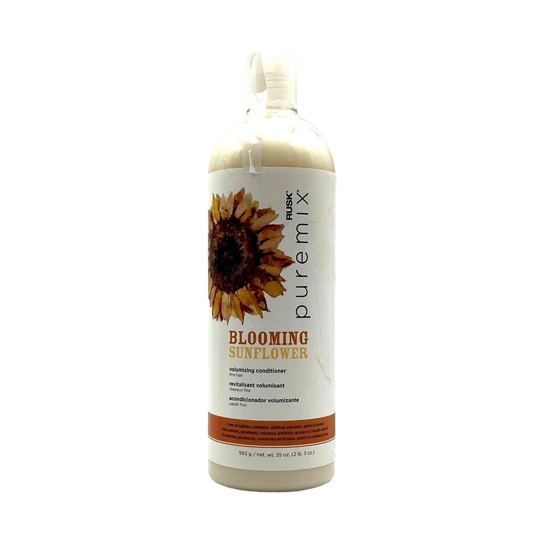 Rusk Puremix Sunflower Volumizing Conditioner - Fine Hair 35 oz